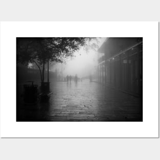 New Orleans on a foggy day Posters and Art